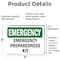 Signmission Preparedness Kit, 5 in W x Rectangle, Vinyl Decal OS-2PACK-EM-D-35-L-10348 - alternate 3